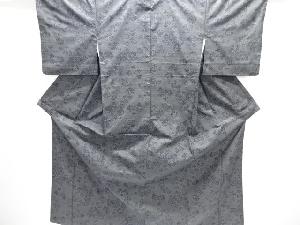 菊模様織り出し本場泥大島紬着物(5マルキ)